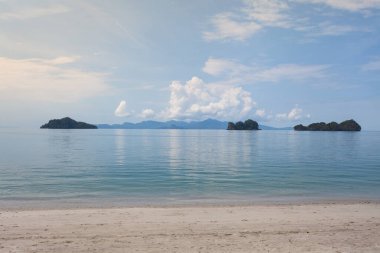 Langkawi 'de okyanus manzaralı, Malezya' da büyük bir atmosfer.