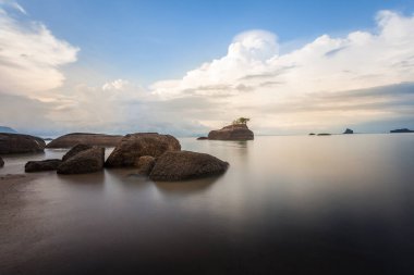 Langkawi 'de okyanus manzaralı, Malezya' da büyük bir atmosfer.