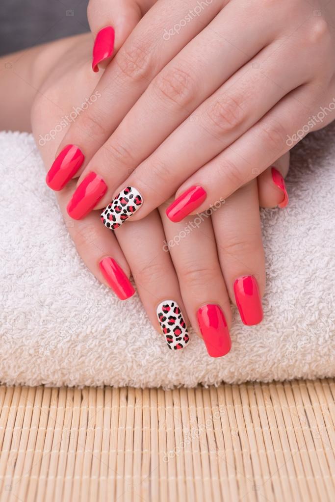 The Nailzstation Acrylic Glossy Nude Animal Print Artificial Nails at best  price in Udham Singh Nagar