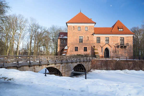 Oporow, 폴란드에 있는 고딕 양식의 성 — 스톡 사진