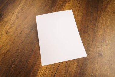 Ahşap doku kağıda beyaz şablonu