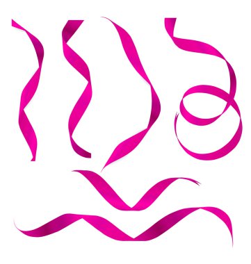 Parlak pembe kurdeleler