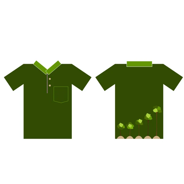 Eco T-shirts ontwerpen — Stockvector