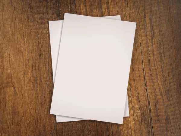 Empty and white Booklets — Stock Photo, Image