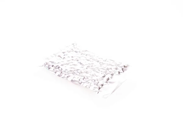 Αλουμινένια συσκευασία τσάντα σε λευκό φόντο — Φωτογραφία Αρχείου