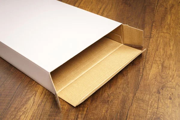 Blank white box — Stock Photo, Image