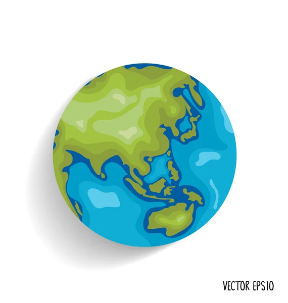 Colorful Earth. Vector illustration. — Stock Vector