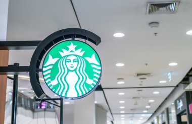 KhonKaen, Tayland - 28 Şubat 2016: Starbucks kahve. Starbu
