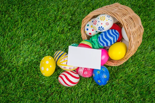 Easter eggs with Sale Coupon — Stock Photo, Image