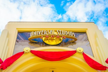 Osaka, Japonya - 1 Aralık 2015: Universal Studios Japonya (Usj). 