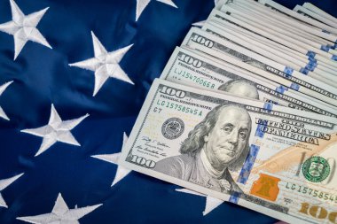 dolar Lirası bayrak üstünde