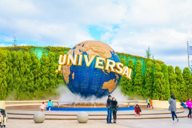 Osaka, Japonya - 1 Aralık 2015: Universal Studios Japonya (Usj). 