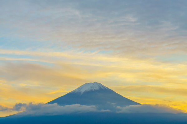 Mount Fuji during sunset, Japan