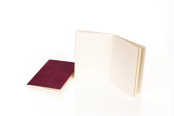 Two Blank passports — Stock Photo, Image