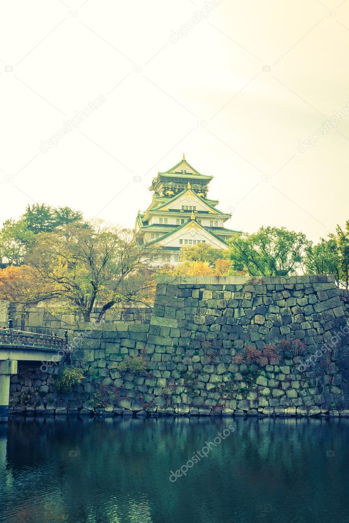 castle in Osaka city
