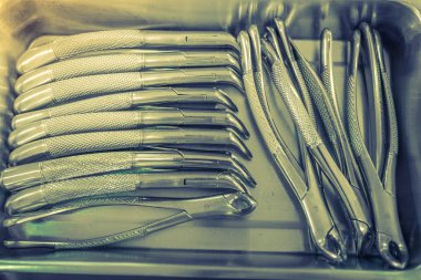 Diş araçlar arka plan (filtre uygulanmış görüntü işlenen vintage effe