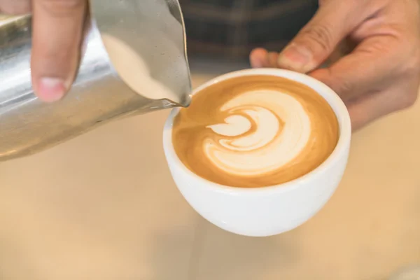 Person Pouring milk — Stock Photo, Image