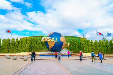 Osaka, Japonya - 1 Aralık 2015: Universal Studios Japonya (Usj). 