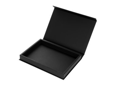 beyaz zemin üzerine siyah kutu