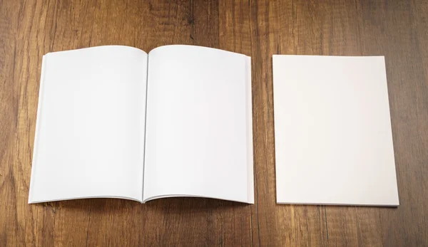 Empty and white Booklets — Stock Photo, Image