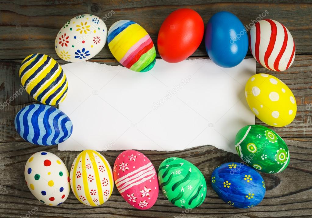 Easter eggs with gift card