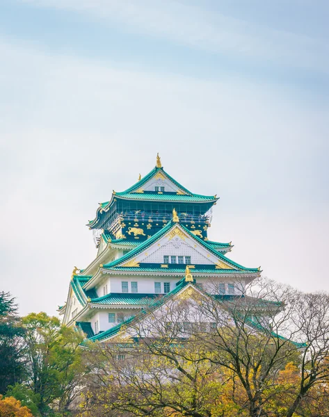 Kasteel in de stad Osaka — Stockfoto