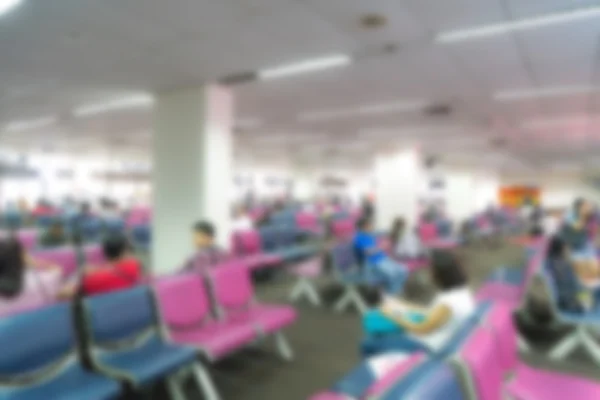 Abstraktní rozostření cestující na letišti — Stock fotografie