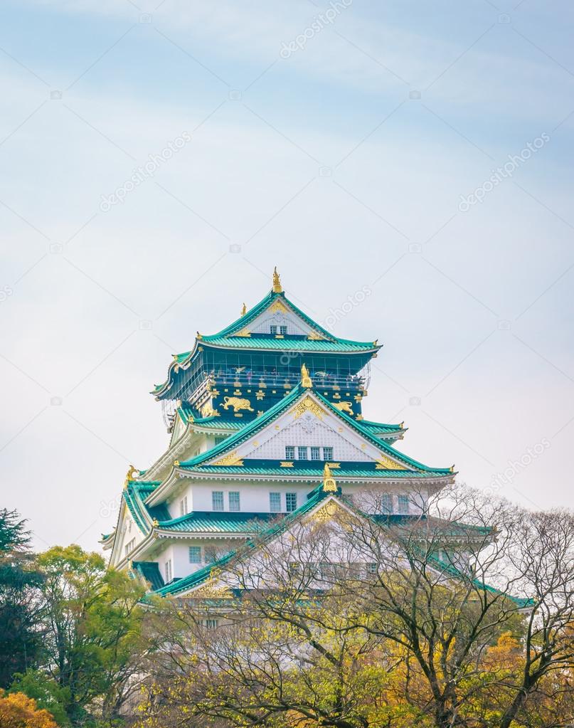 castle in Osaka city