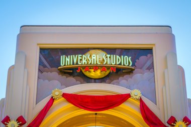 Osaka, Japonya - 1 Aralık 2015: Universal Studios Japonya (Usj). 