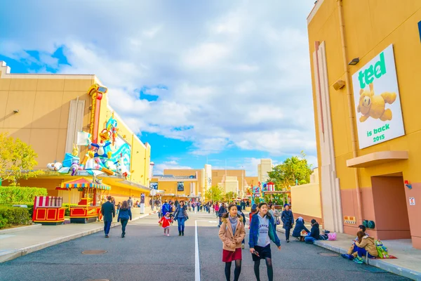 Lidé v Universal Studios v Japonsku — Stock fotografie