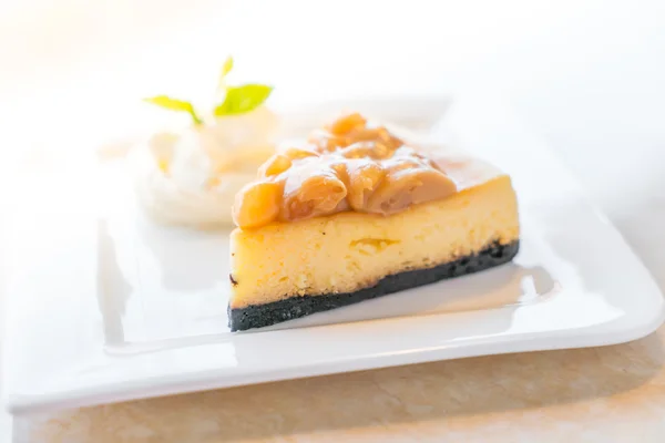 Φέτα Cheesecake γλυκό — Φωτογραφία Αρχείου