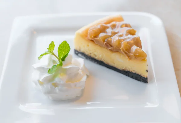 Bit av söt Cheesecake — Stockfoto