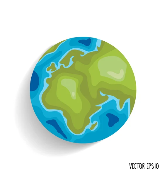 Tierra colorida. Ilustración vectorial . — Vector de stock