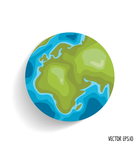 Colorful Earth. Vector illustration. — Stock Vector