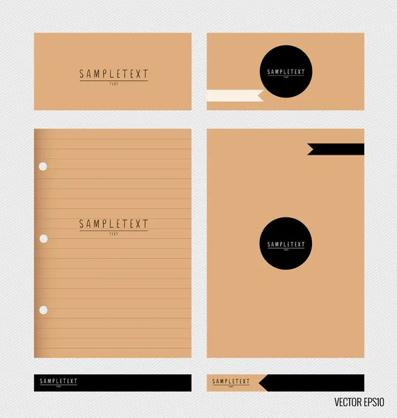 Papier, catalogus, tijdschriften, boeken mock up. Vectorillustratie. — Stockvector