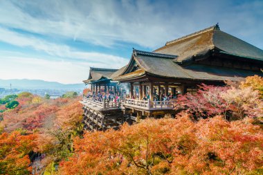 Beautiful Architecture in Kiyomizu-dera Temple Kyoto, Japan clipart