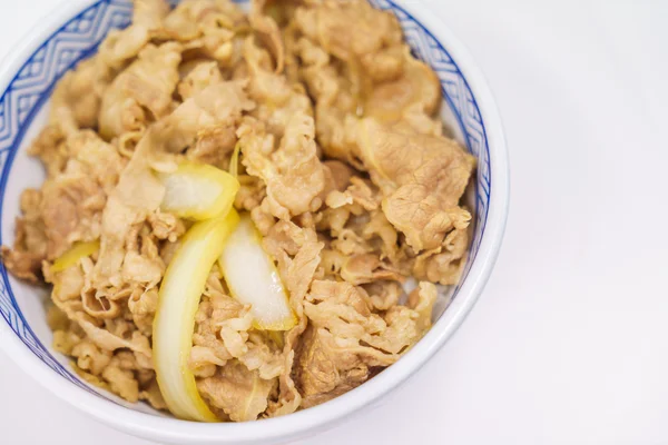 Beef teriyaki with rice — Stock Photo, Image