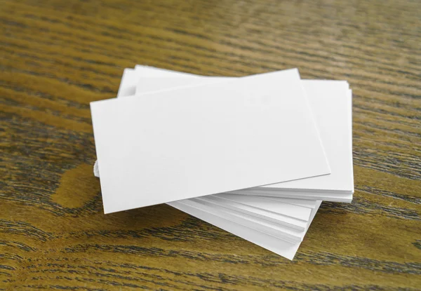 Business cards on table — Stock Photo, Image