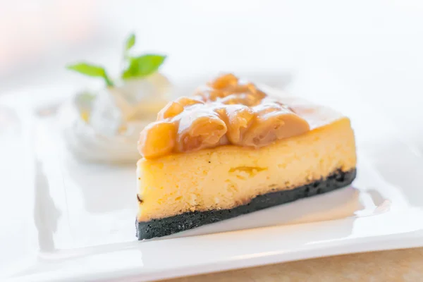 Bit av söt Cheesecake — Stockfoto