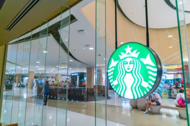 KhonKaen, Tayland - 10 Mart 2016: Starbucks kahve. Starbucks