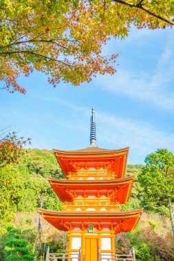 Güzel mimarisi Kiyomizu-dera Tapınağı, Kyoto, Japonya