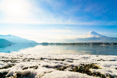 Fuji Dağı ve Gölü kawaguchi, Japonya