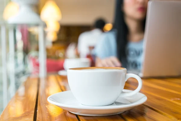 Kawa latte art — Zdjęcie stockowe