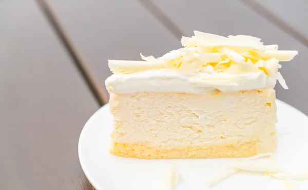 Plakje zoete Cheesecake — Stockfoto