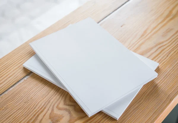 Empty and white Booklets — Stock Photo, Image