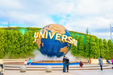 Osaka, Japonya - 1 Aralık 2015: Universal Studios Japonya (Usj). 