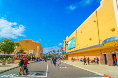 Osaka, Japonya - 1 Aralık 2015: Universal Studios Japonya (Usj). 