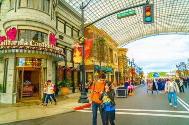 Osaka, Japonya - 1 Aralık 2015: Universal Studios Japonya (Usj). 