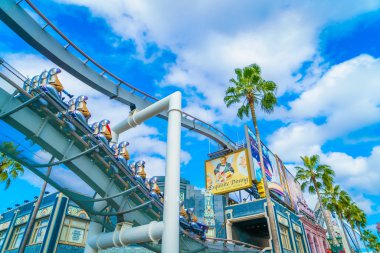 Osaka, Japonya - 1 Aralık 2015: Universal Studios Japonya (Usj). 