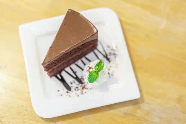 Bolo de lava de chocolate, imagens de alta definição — Fotografia de Stock